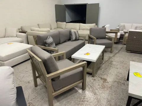 Agio Hollin 4-piece Outdoor Patio Deep Seating Set - Photo 1