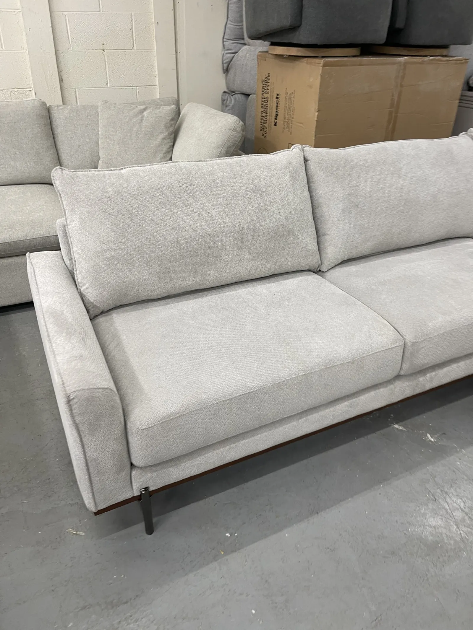 Myla 2-piece Fabric Sofa Chaise - Photo 7
