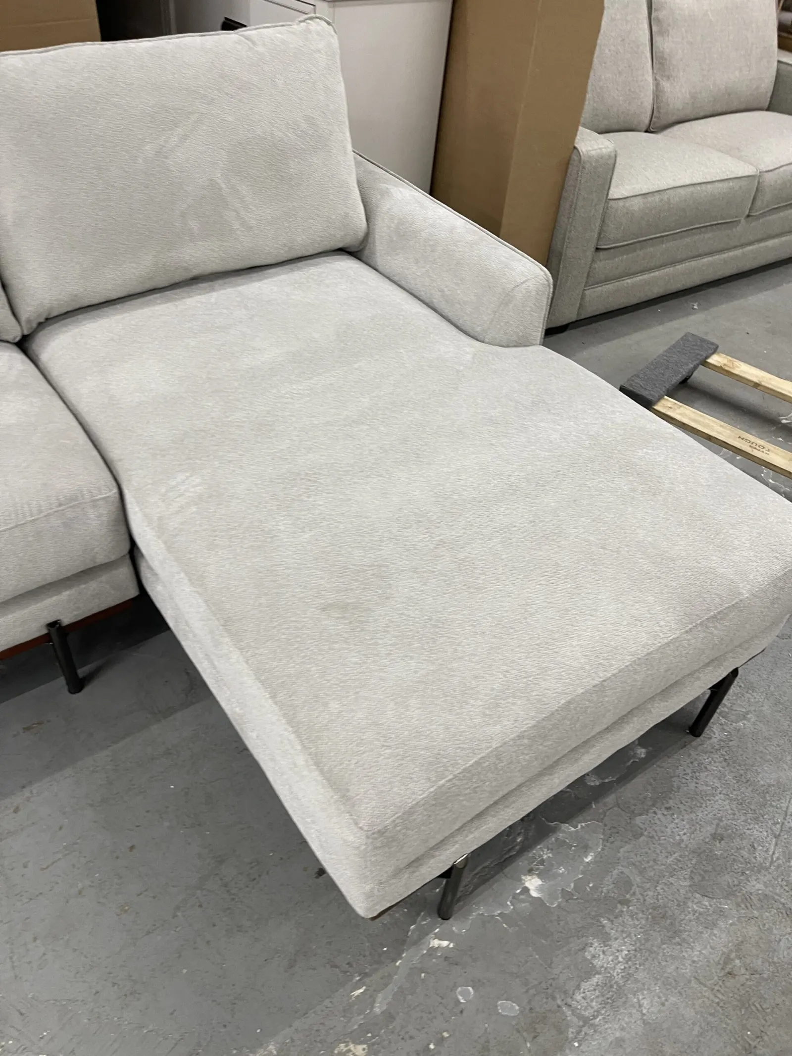 Myla 2-piece Fabric Sofa Chaise - Photo 10