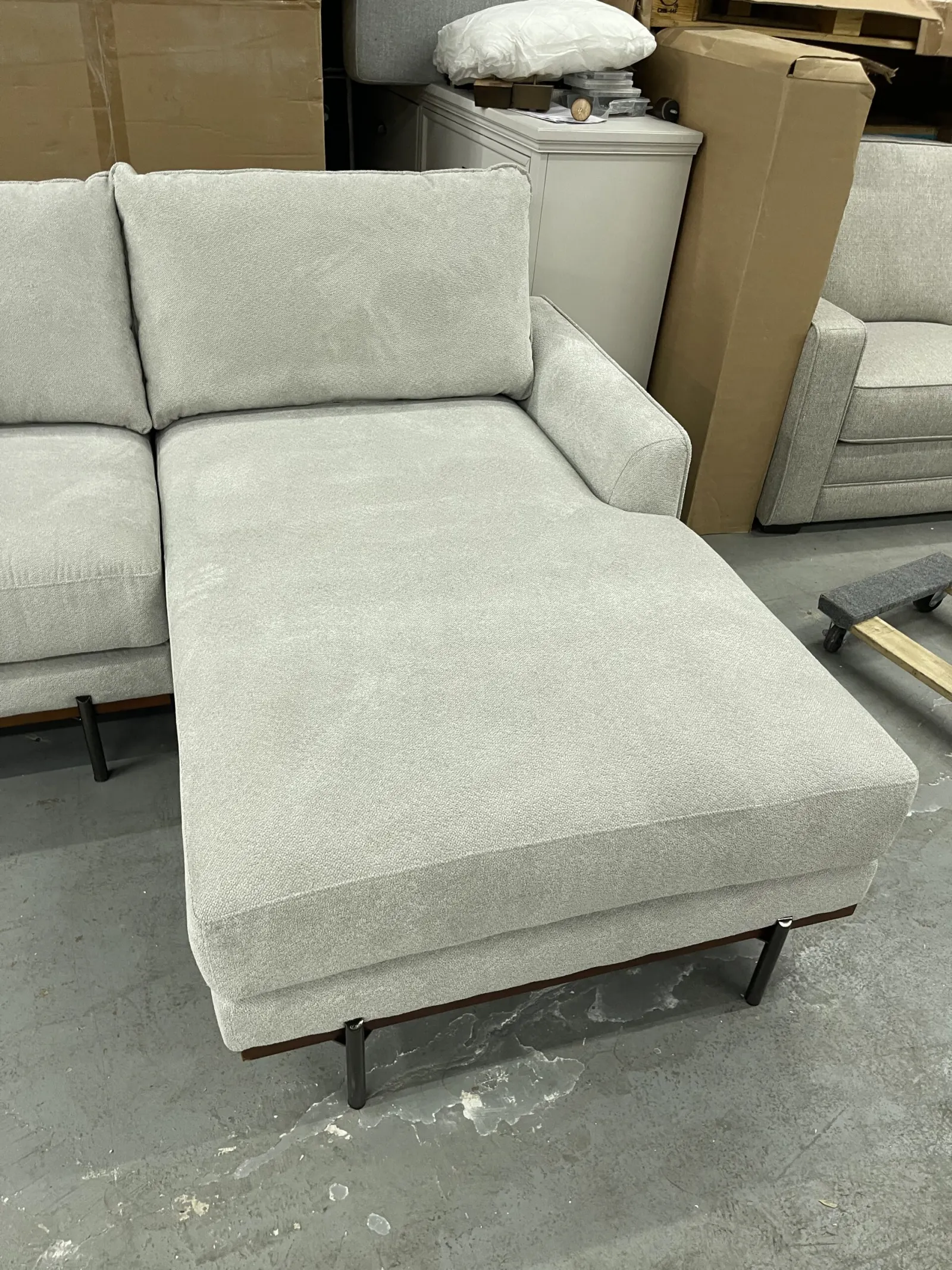 Myla 2-piece Fabric Sofa Chaise - Photo 11